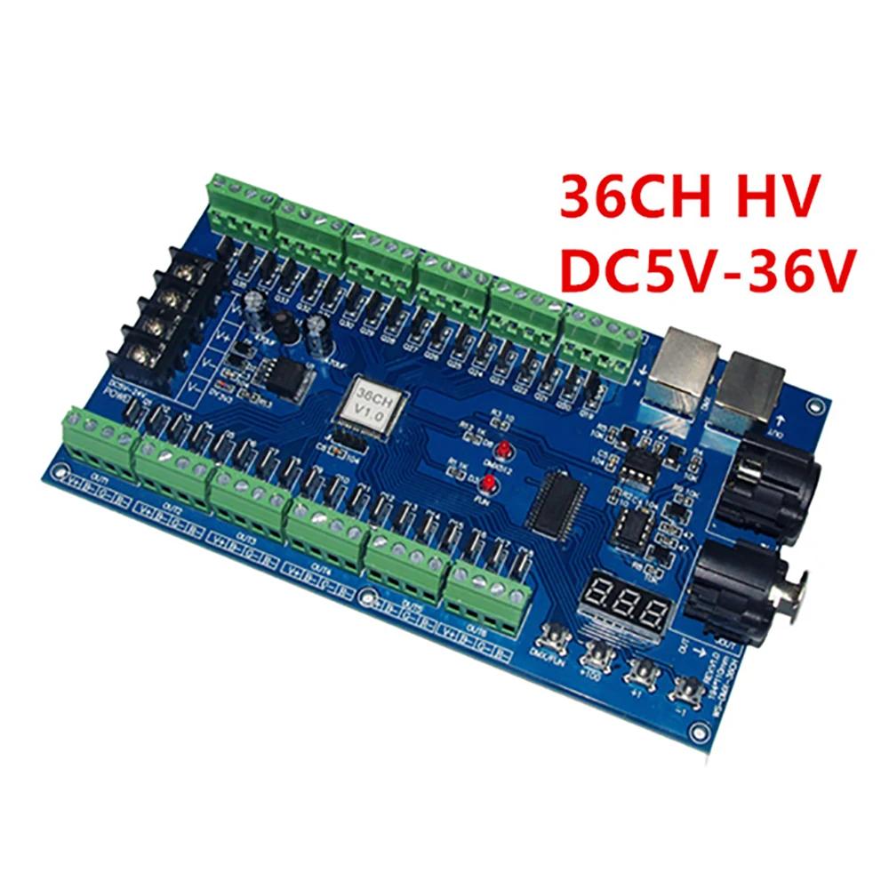 RGB Easy 36CH DMX512 XRL 3P Ʈѷ ڴ  ̺, LED Ʈ Ʈ DC5V-36V, 36 ä, 12 ׷